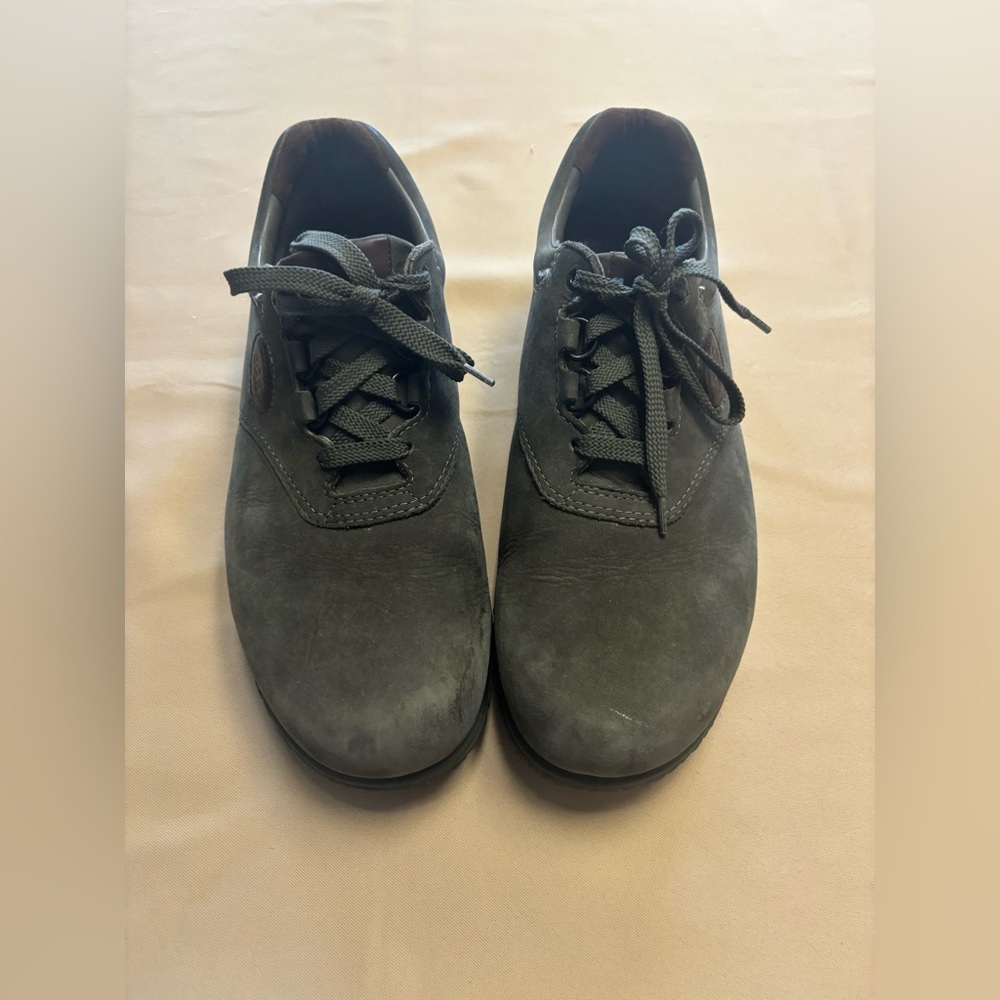SAS Tuff Mens Size 11.5M Sneaker Olive Green Gray Suede Sole Tripad Comfort Shoe